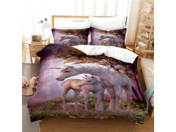Juego Ropa Cama Estampado Juego Niños Niñas Adolescentes Funda Nórdica Almohada 220x240cm 220x240 Cm 50x75