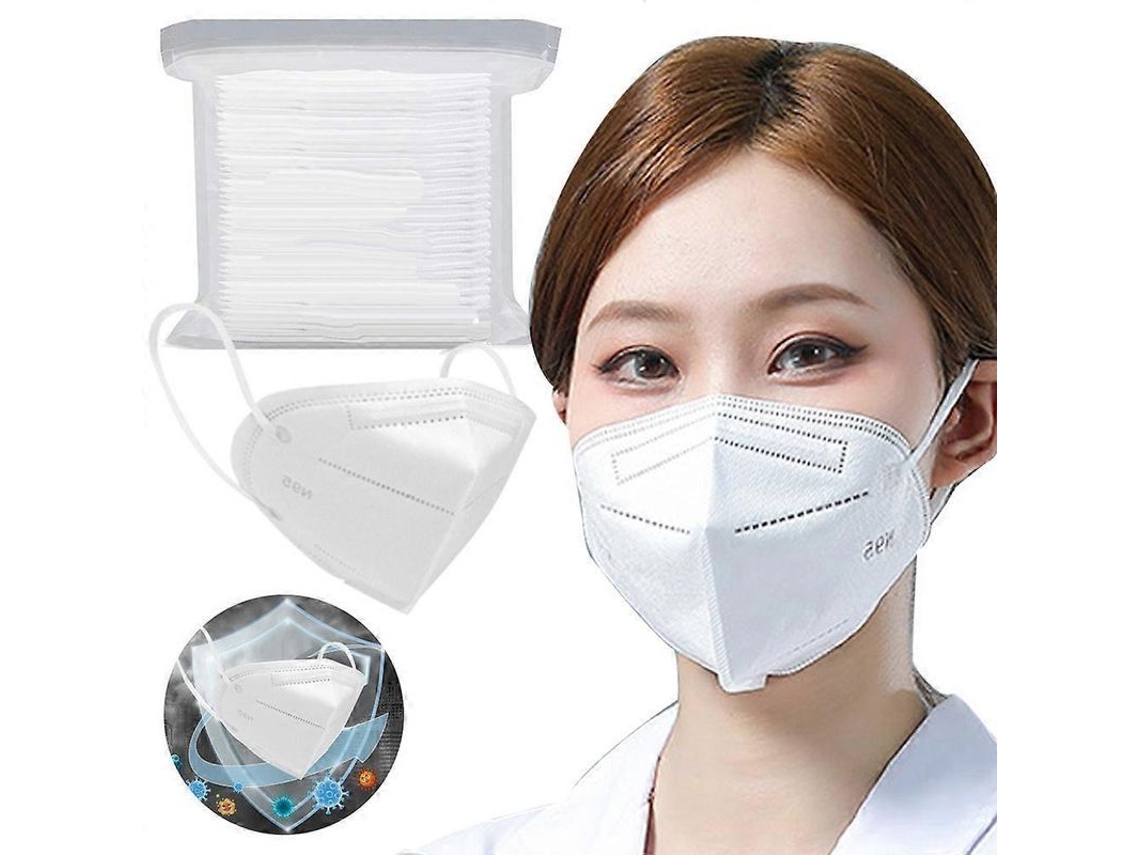 50 Mascarillas Faciales Kn95 De 4 Capas Para Protección De Adultos, A Prueba De Polvo, Resistentes A Gotas, Con Filtro Blanco Al 95%.