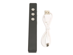 Apontador Laser Sem Fio Apresentação Clicker 2.402ghz A 2.483ghz Design Ergonômico Plug And Play Preto