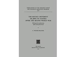 Libro The Return Movement Of Jews To Austria After The Second World War De F Wilder-okladek (inglés)