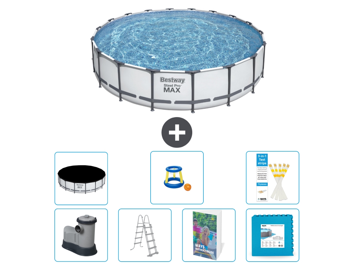 Bestway Piscina Bestway Steel Pro Max Redonda - 549x122 Cm - 8-peças S570