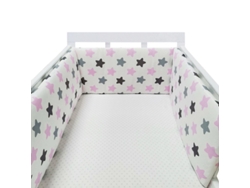 Protector de cuna para bebé, barrera de algodón para recién nacidos, litera trenzada, cuna para bebé