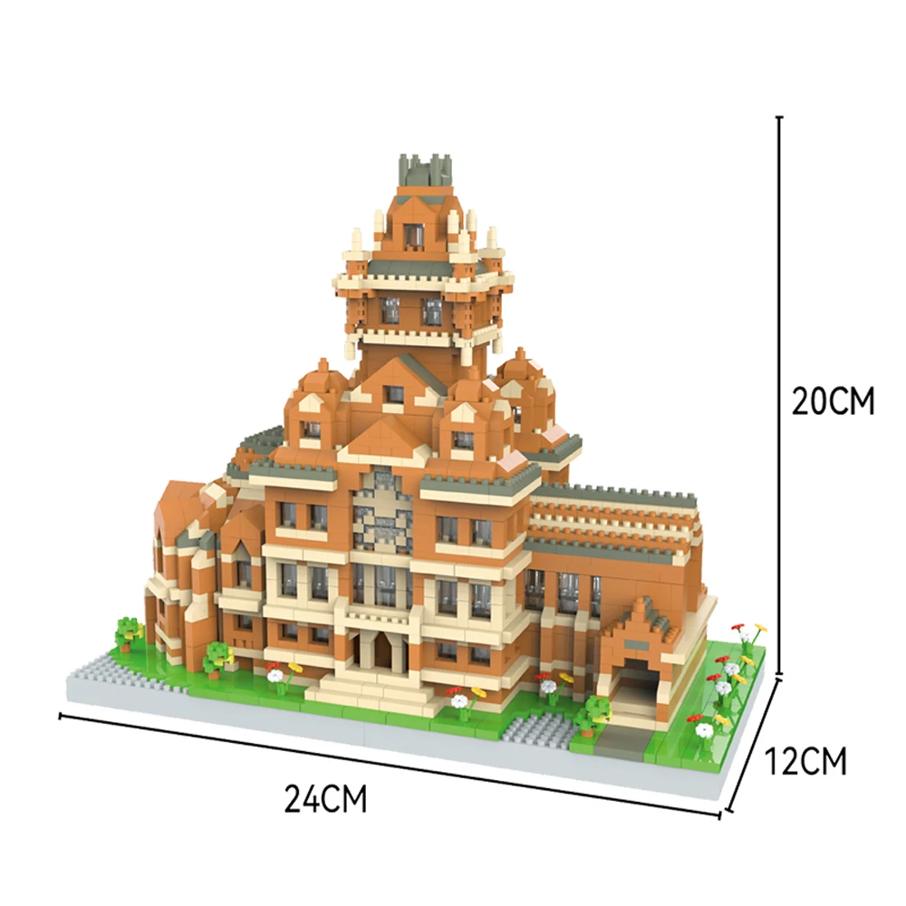 (universidad De Harvard) Edificios Famosos Mini Bloques De Construcción, Mini Edificios, Bloques De Ensamblaje De Juguetes Para Adultos Y Niños