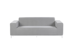 Sofá de 3 plazas BELIANI Rovigo de Poliéster Gris 185x84x67