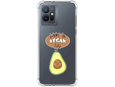 Carcasa para Vivo Y55 5G TUMUNDOSMARTPHONE Dibujos Antigolpes Vegan Life Multicolor