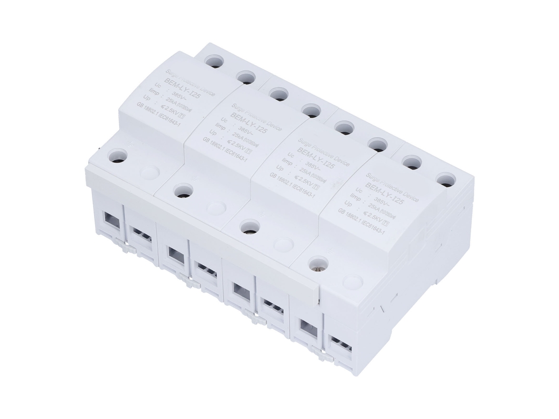 Dispositivo modular de protección contra sobretensiones Bemlyi25 para rayos de 220 V/385 V