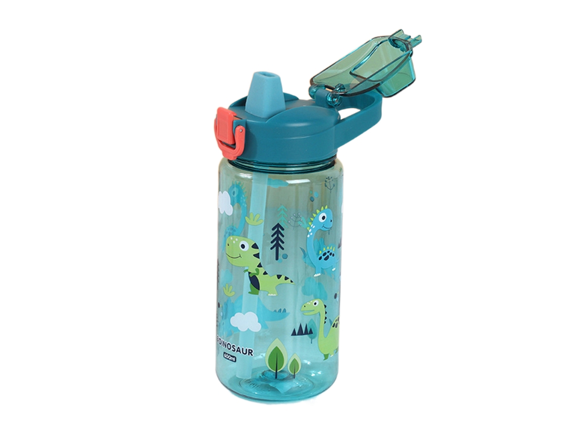 MEOIRUERY Botella de agua para niños para aventuras diarias, plástico duradero, tapa de boquilla higiénica, diseño de fácil limpieza, diseños imaginativos que i