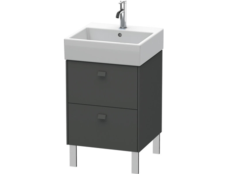 Mueble bajo lavabo DURAVIT Brioso de 48,4 x 45,9 cm 2 extraíbles incl. hueco para sifón y delantal para lavabo Vero Air 235050