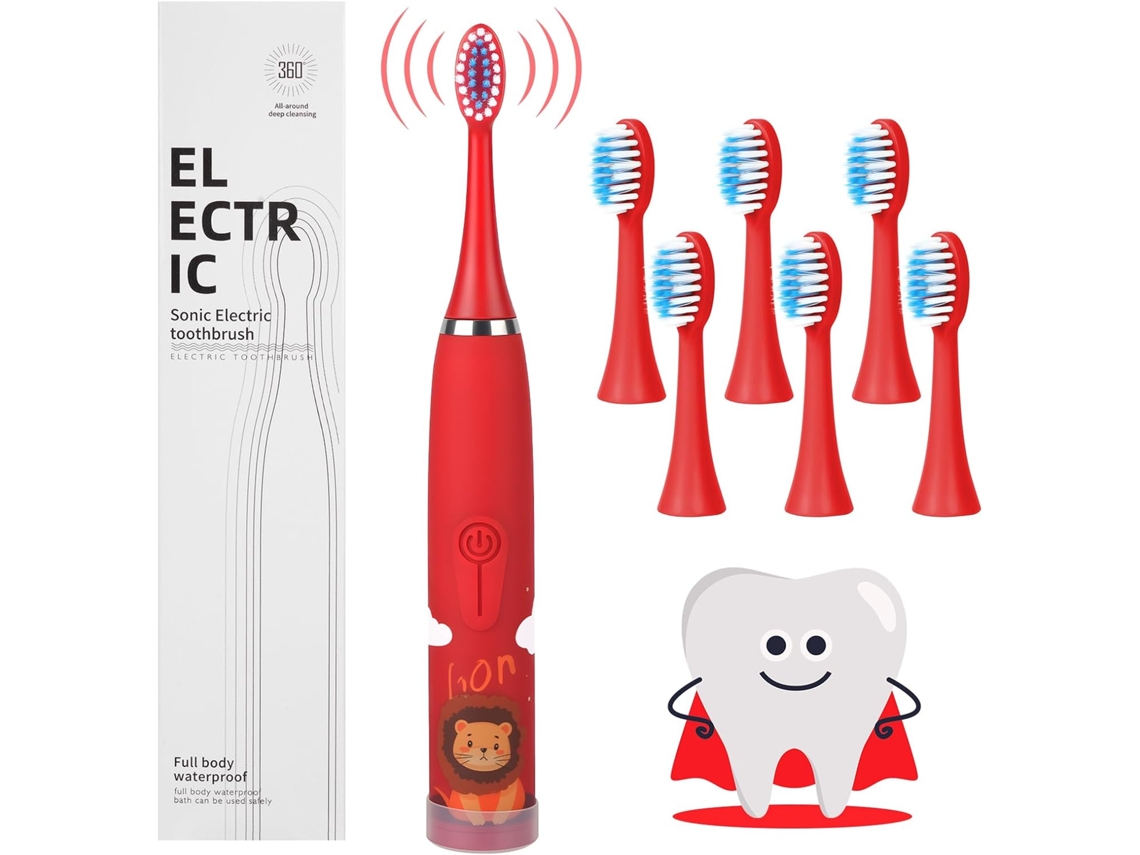 Fácil De Usar Para Niños, 6 Cabezales De Cepillo, Inteligente, Ipx6