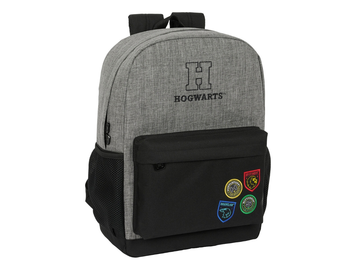 Mochila Escolar HARRY POTTER House of champions (Negro - Gris - Poliéster 600D)
