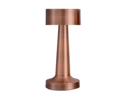 2026-lámpara De Mesa Led Moderna Recargable Inalámbrica Regulable Luz Nocturna Usb Para Dormitorio Bar Tienda Cobre