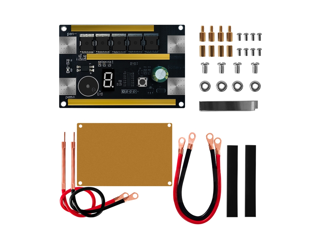 Placa de control de soldadura inteligente con 9 velocidades ajustables para cuchillas de níquel de 0,1 a 0,3 mm con pantalla LED.