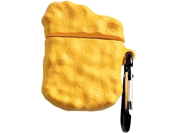 2 Fundas Protectoras Con Diseño De Nuggets De Pollo De Dibujos Animados Para Auriculares Portátiles