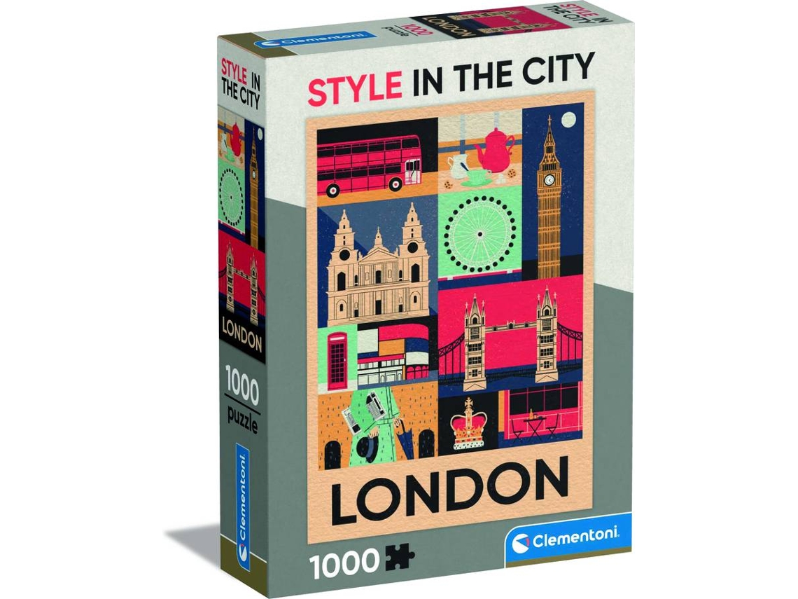 Puzzle CLEMENTONI 1000 Style In The City - Londres