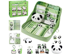 Lindo Kit De Tiles Escolares Bol Grafos Con Notas Adhesivas Dise O Panda Para Jard N Infantes Escuela Secundaria Ni As Y
