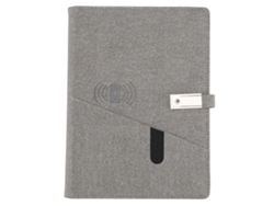 Ats-cuaderno Inteligente Pu A5 Con 3 Puertos De Carga Batsería 8000mah 80 Hojas 160 Páginas Estilo De Almacenamiento Dual