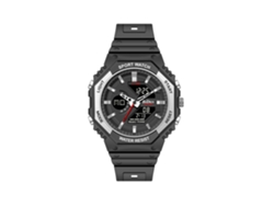 (negro) Reloj Deportivo Multifuncional Resistente Al Agua, Pantalla Luminosa, Doble Pantalla, Resistente A Los Golpes.