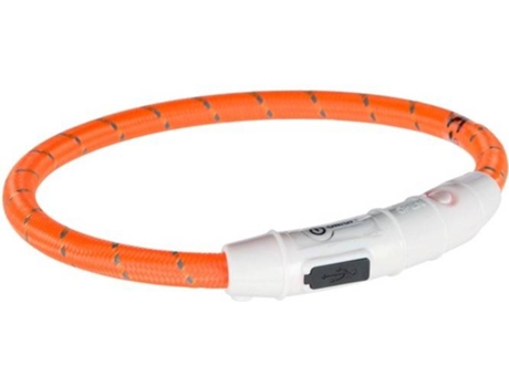 Collar para Perros TRIXIE Flash Light Usb Naranja (M-L)