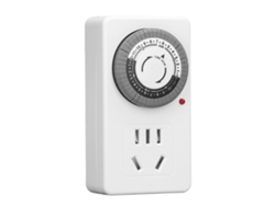 Enchufe Con Temporizador Mecánico 24 Horas Interruptor Automático Apagado Pc Ac Interior
