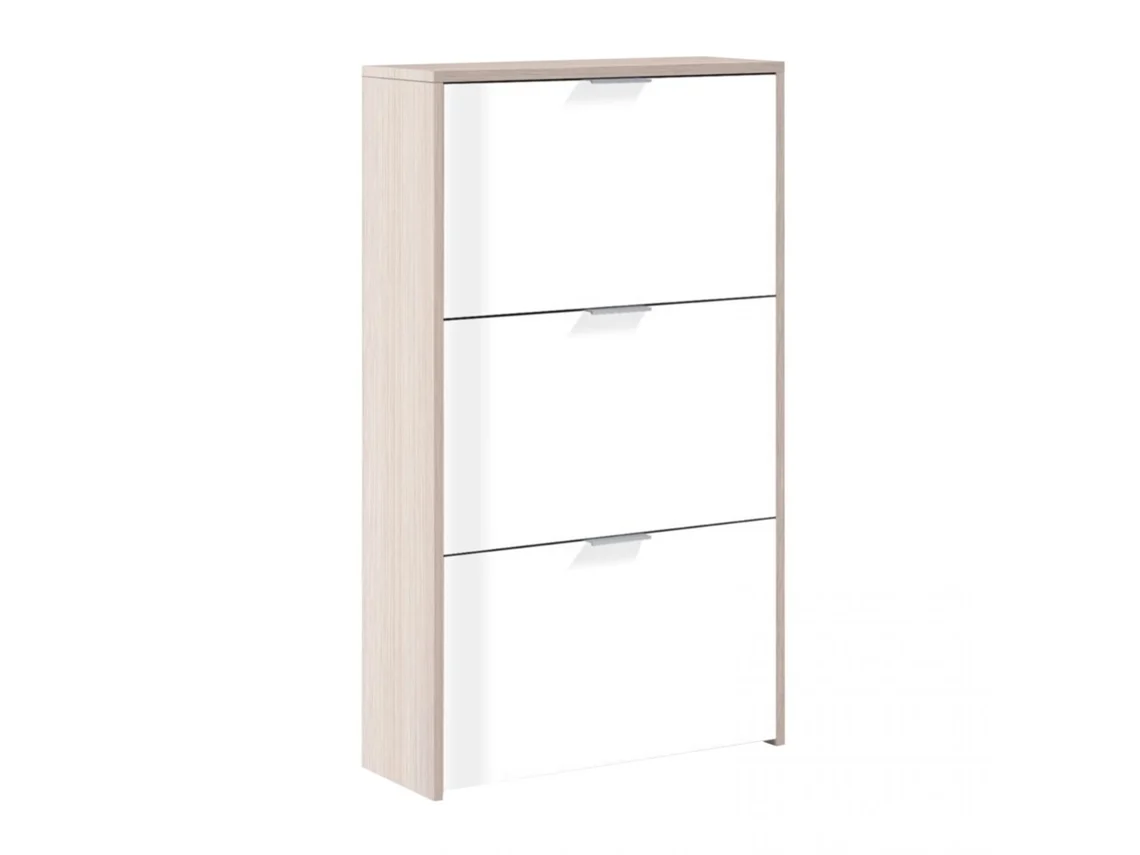 Zapatero Snow Roble - Blanco 60 x 113 x 22cm cm
