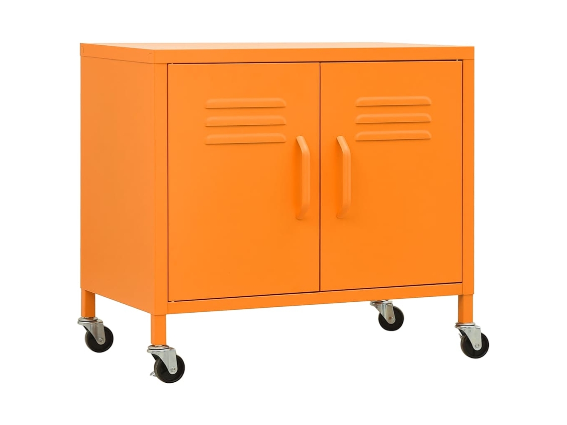 Armario de almacenamiento de acero 60x35x56 cm Naranja MAISON EXCLUSIVE
