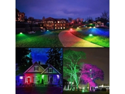 2026-foco De Inundación Rgbcw 20w Exterior Ip66 Impermeable Control App Sincronización Música Para Bodas Fiestas Escenario