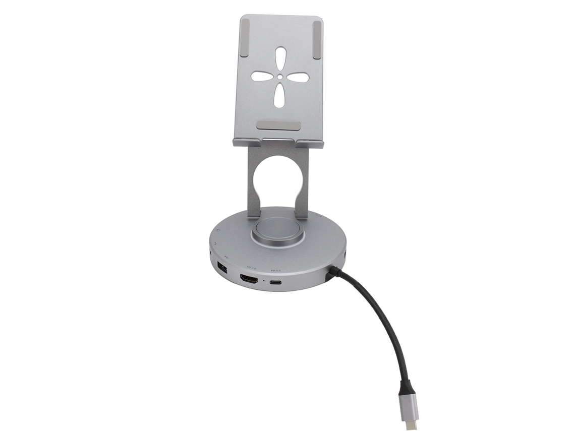 Estación De Acoplamiento 10 En 1 Usb C Hub Stand Con Rotación De 360 Grados
