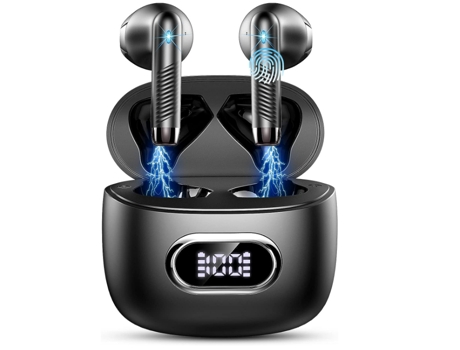 Auriculares inalámbricos, Auriculares Bluetooth 5.3, Auriculares Bluetooth 42H con Auriculares Bluetooth estéreo HiFi Deportivos IP7 a Prueba de Ag...
