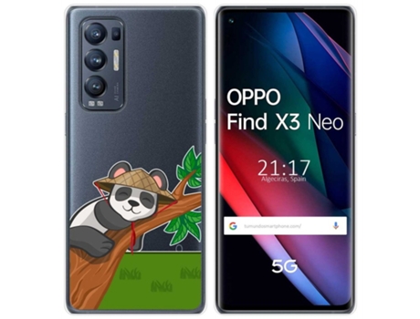 Carcasa Oppo Find X3 Neo TUMUNDOSMARTPHONE Dibujos Transparente