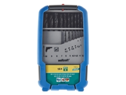 Wolfcraft 7103000 - 1 Juego De Brocas Para Metal Hss Fl, 16 Piezas, Ø 1-10 Mm