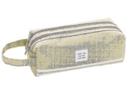 Estuche grande de doble capa Chennnls (verde) para niñas