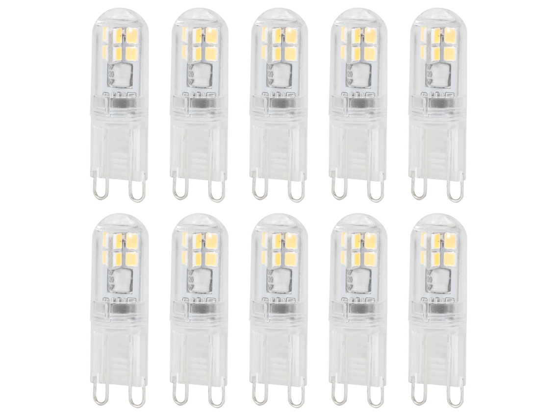 2026-10 Piezas Bombilla G9 1.4w 16led Para Lámpara Candelabro Luz De Pared Repuesto Suministros Hogar