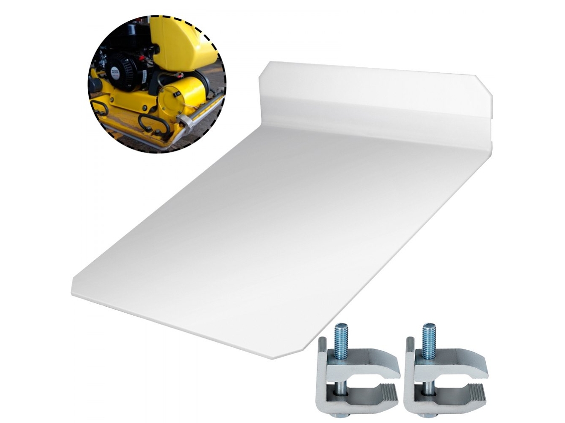 Placa de Protección para Compactador de Suelo 48,5x49cm con Garras de Fijación Tekmaquinas