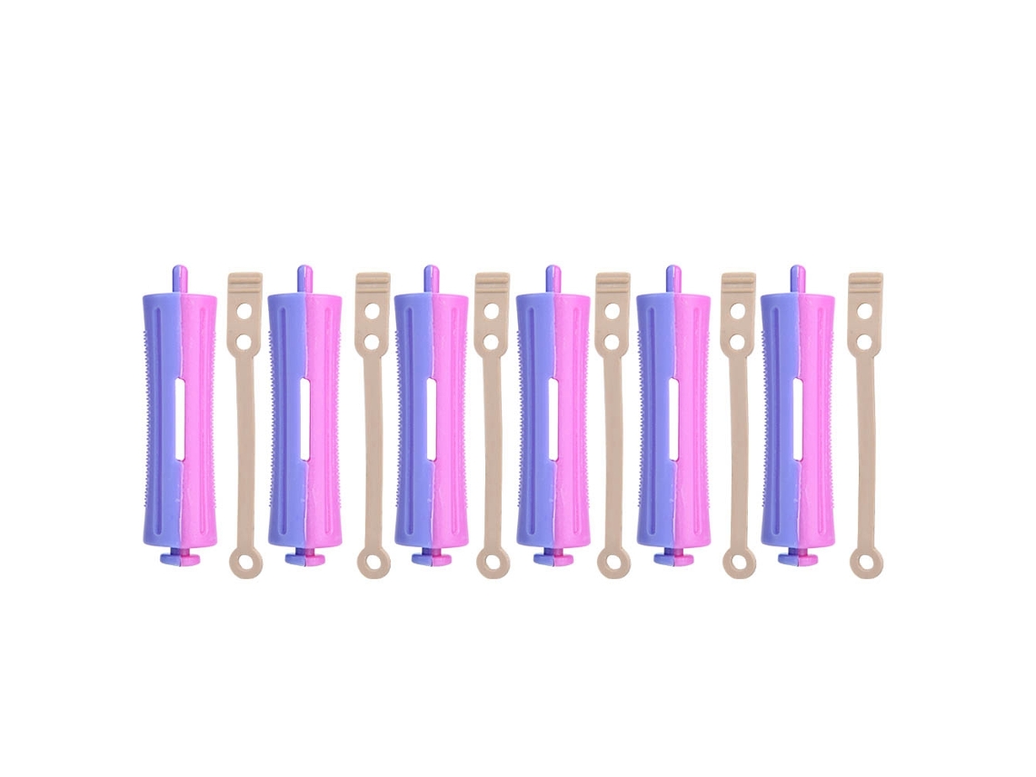 2026 - Conjunto de 6 rolos de cabelo padrão para ondular o cabelo com presilha - Ferramenta de cabeleireiro SH-9