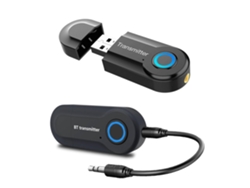 Transmisor Bluetooth de 3,5 mm, transmisor estéreo portátil inalámbrico, emparejado con receptor Bluetooth, alimentación USB Rosewell