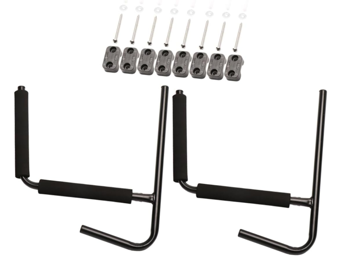 Ganchos De Pared Metálicos Para Kayak Y Tabla, Soporte Resistente, Protección De La Superficie.