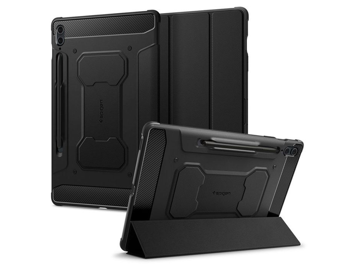 Rugged Armor Pro Funda Para Samsung Galaxy Tab S9 Fe 12,4 Spigen (negro)