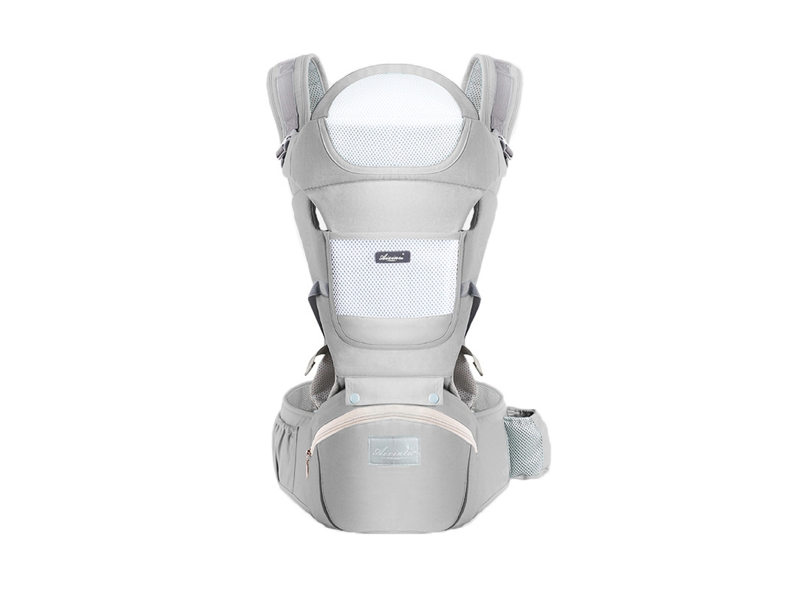 Riñonera ergonómica tipo canguro para bebé, asiento de viaje, cintura delantera, cintura envolvente
