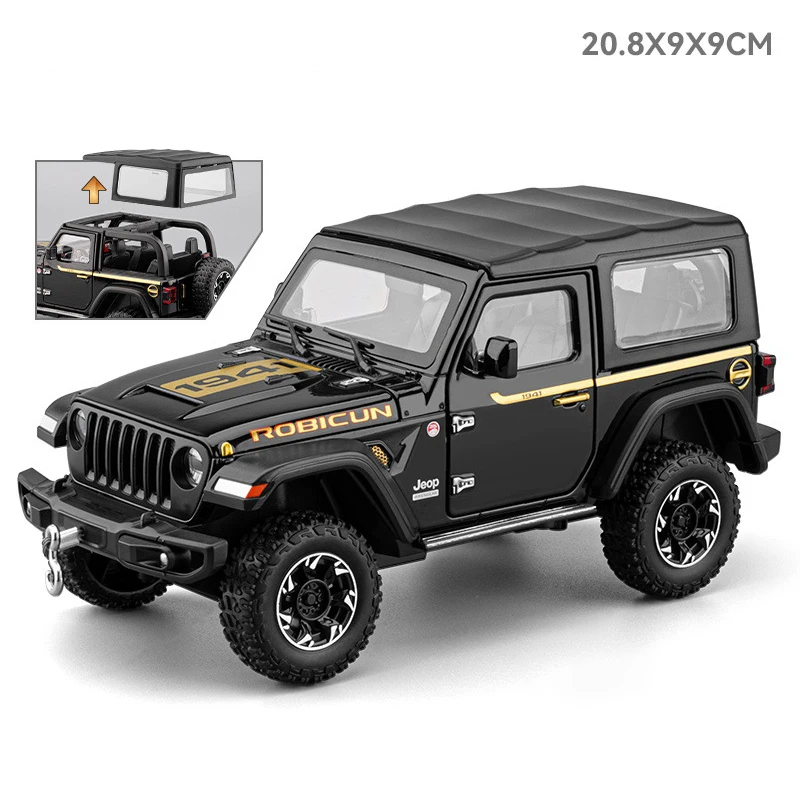(preto) Miniatura De Carro Em Liga Metálica, Escala 1:24, Com Som E Luz.
