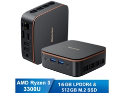 Mini PC Blackview Mp20 AMD Ryzen 3 3300u 16 GB 512 GB 4K UHD Windows 11 Pro Negro