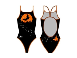 Traje de baño para Mujer TURBO Halloween Witch Negro para Natacion (M)