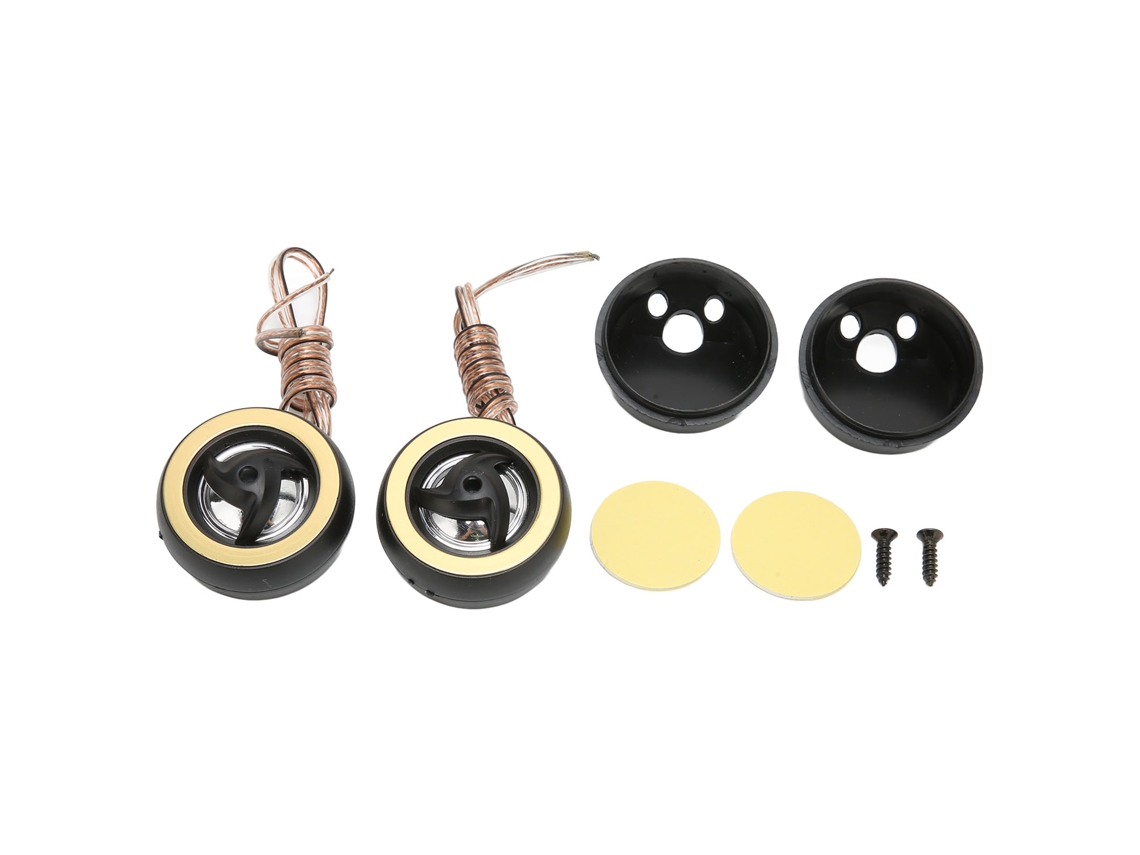 2 tweeters de cúpula de 150 W con condensadores de 4 ohmios integrados para todos los sistemas de audio de coche.