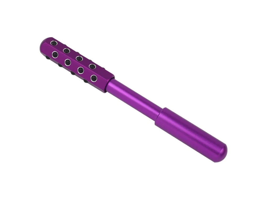 Rodillo radiante de germanio para lifting facial, herramienta de masaje/rodillo/palo de masaje para reafirmar y tensar la piel (morado) Yizhood