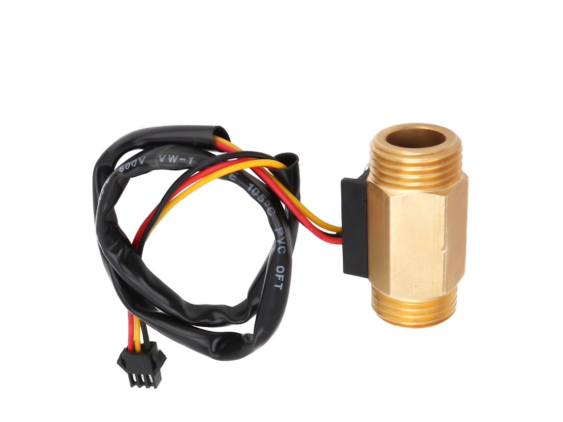Yncm2026-sensor De Flujo De Líquido Con Efecto Hall Switch Medidor De Caudal Hilo G1/2 Masculino Dc5v 1~30l/min