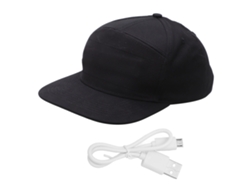 Gorra Led Con Control Por Aplicación Bluetooth Para Ciclismo Y Running, Cubierta Con Pantalla Led Inalámbrica, Negra