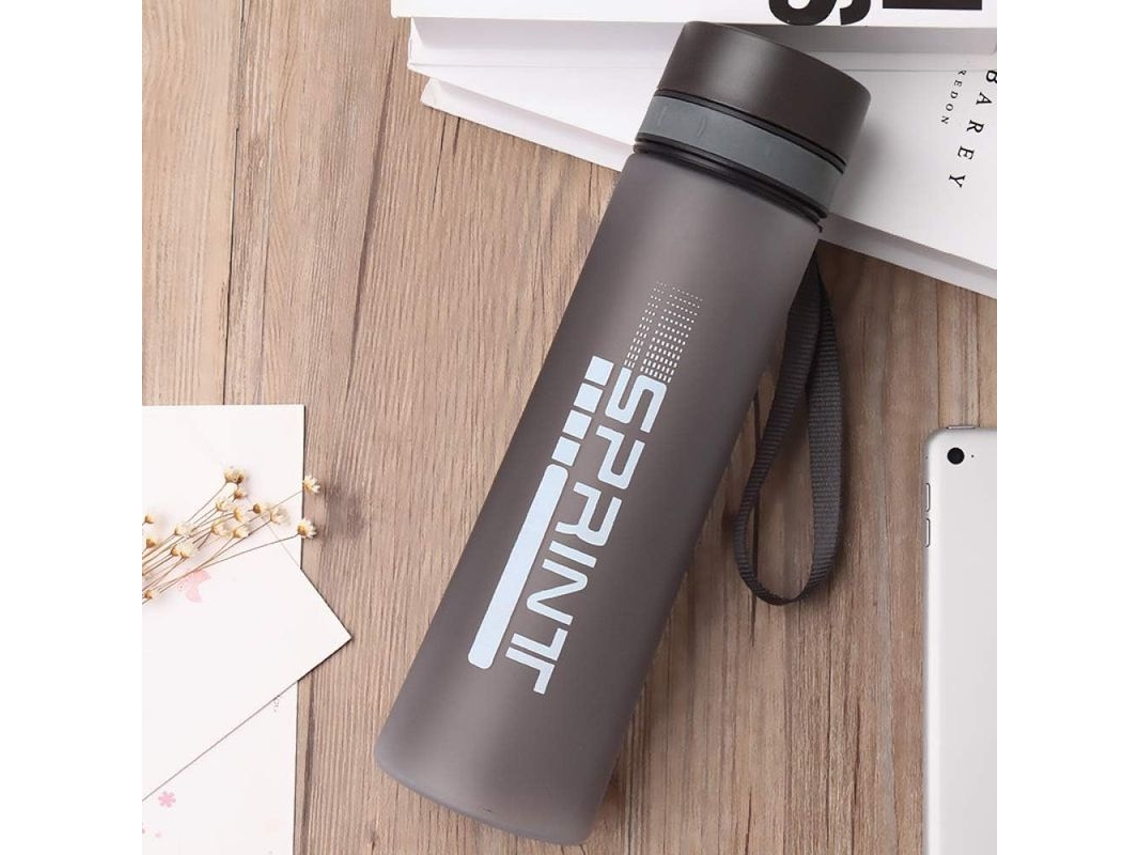 Botella de agua hermética Rebe, libre de BPA, con altura personalizable, resistente a impactos y altas temperaturas.