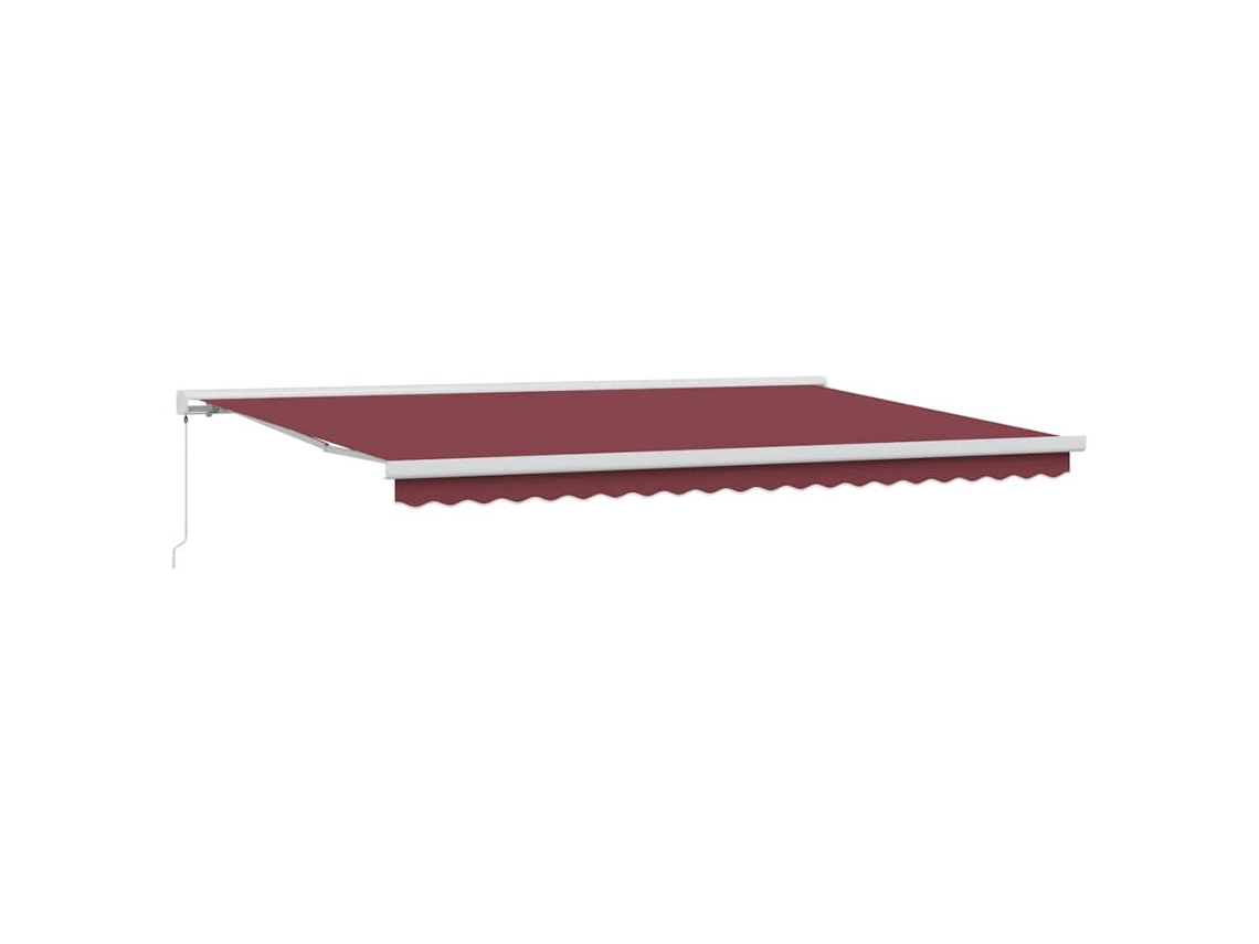 Maison Exclusive - Toldo Retráctil Manual Burdeos 500x300 Cm