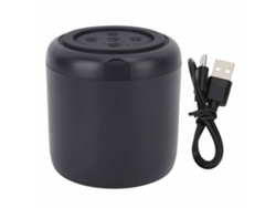 Mini Altavoz Inalámbrico Con Control De Voz Por Ia, Subwoofer Bluetooth Portátil Con Luces Para Fiestas Al Aire Libre, Negro.