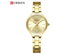 Reloj De Mujer (dorado) Resistente Al Agua Con Esfera Pequeña, Sencillo Reloj De Cuarzo Para Mujer.
