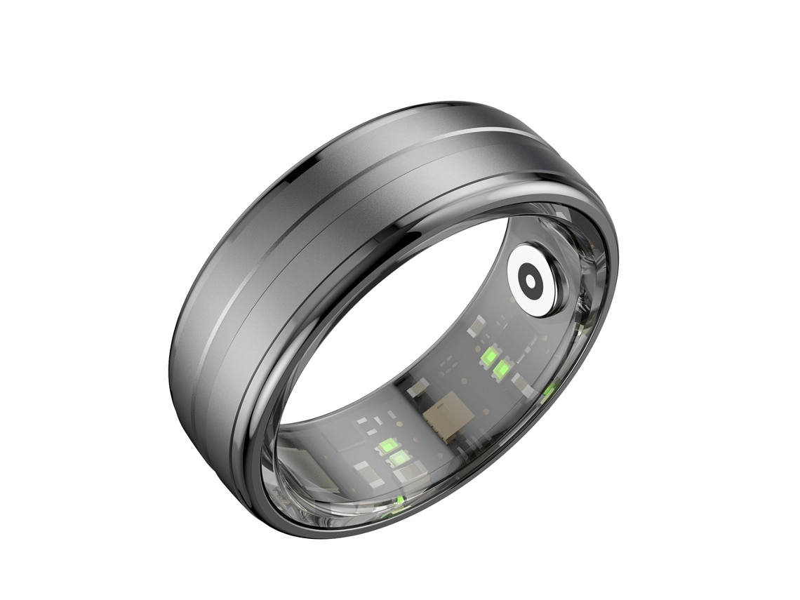 Anillo inteligente de actividad física, con múltiples modos de ejercicio, monitor de frecuencia cardíaca y otras funciones (negro, 12 yardas)